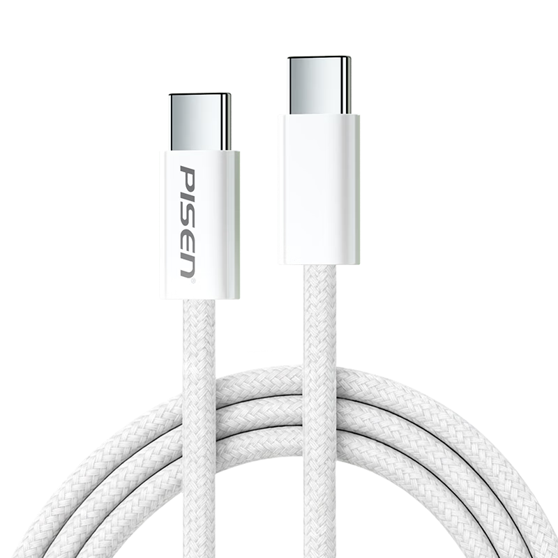 Pisen Apple 17 Pro Max Charging Cable, Dual Type-C Data Cable, PD 60W Fast Charging, CTOC Car Universal, for IPhone 16/15, Xiaomi, Huawei P80, Phones, IPad, Laptops, 2m