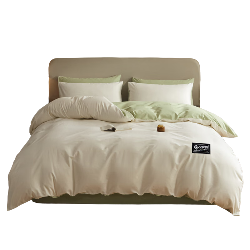 Grace Single Quilt Cover A-Class Antibacterial Skin-Friendly Student Single Quilt Cover Core Set Distant Mountain Green 200*230cm