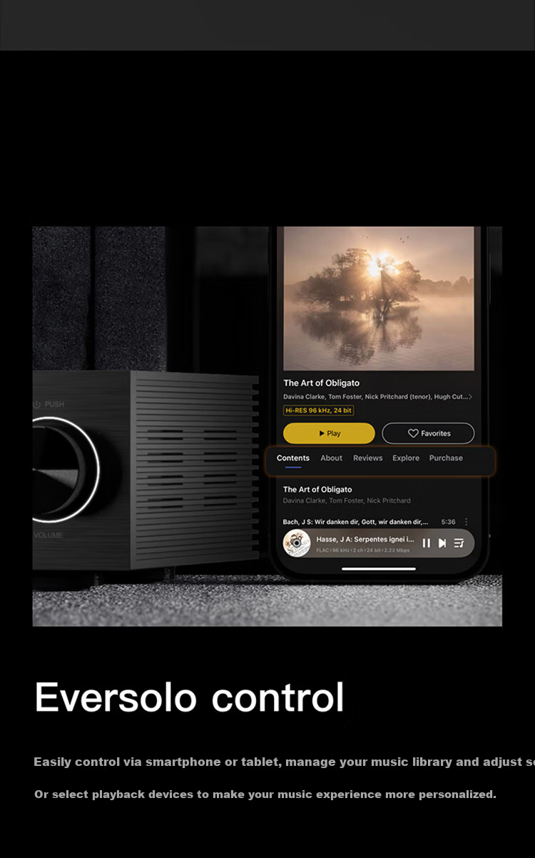 EVERSOLO DMP-A6 Gen 2 Streaming HiFi Music Player DAC Integrated High-Fidelity DSD Decoder [Dual ES9038Q2M] 48