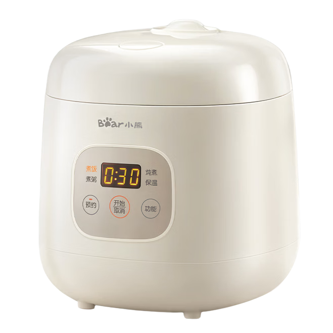 Bear Rice Cooker, Smart Touch Control Multi-Function Non-Stick Inner Pot for 1-2 People, Compact Mini Rice Cooker 1.2L DFB-H12E6