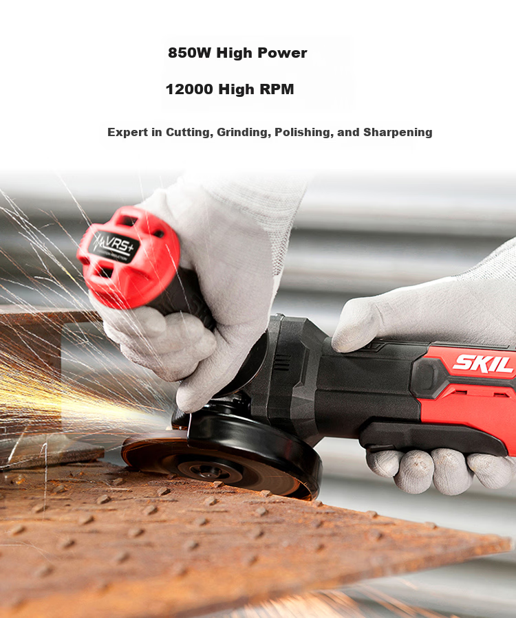 SKIL 100mm Angle Grinder 9132 Cutting Machine 850W Multifunctional Electric Cutter Grinder Polisher 2