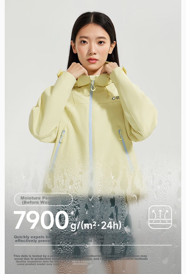 Penguin Camel Collaboration Yulin Windbreaker 26 New Women's Single-Layer Lightweight Functional Outdoor Mountaineering Jacket M26BA6B001 10