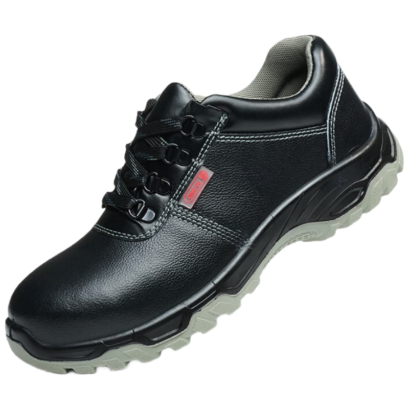 Dinggu Men's Safety Work Shoes Anti-Smash Anti-Puncture Steel Toe Cap Steel Midsole Solid Sole JD1601Bhui45