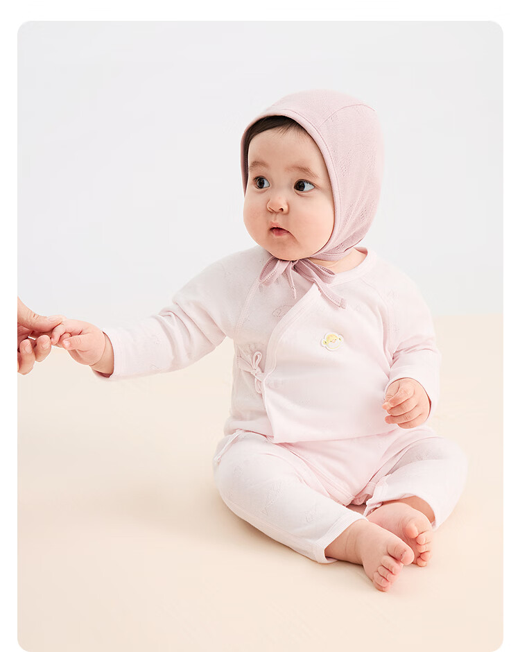 Balabala Baby Romper Newborn 2026 Spring Autumn Two-Piece Cotton Crawling Suit Cute Infant Bodysuit 42