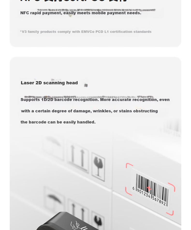 Sunmi V3 Standard Edition Handheld POS Terminal Takeout Order Mobile Ordering Payment Queue Number Retail Management Receipt and Label Dual Printing 14