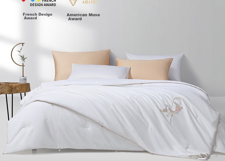 Mercury Home Textiles 100% Mulberry Silk Quilt Wedding Quilt Spring and Autumn Quilt Newlywed Quilt Approx. 4.68 lbs 200*230cm 1
