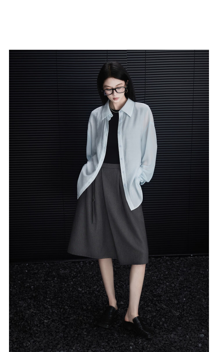 Demana [Intelligent Commuting] Spring Design Irregular Front A-Line Umbrella Skirt Loose Fit Women's Mini Skirt 8