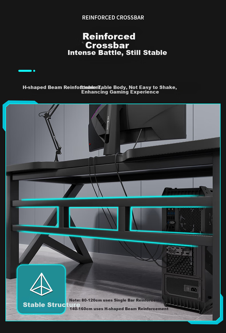 Chibilun Computer Desk Desktop Home Gaming Esports Desk Simple Writing Study Office Desk Curved Desktop 4