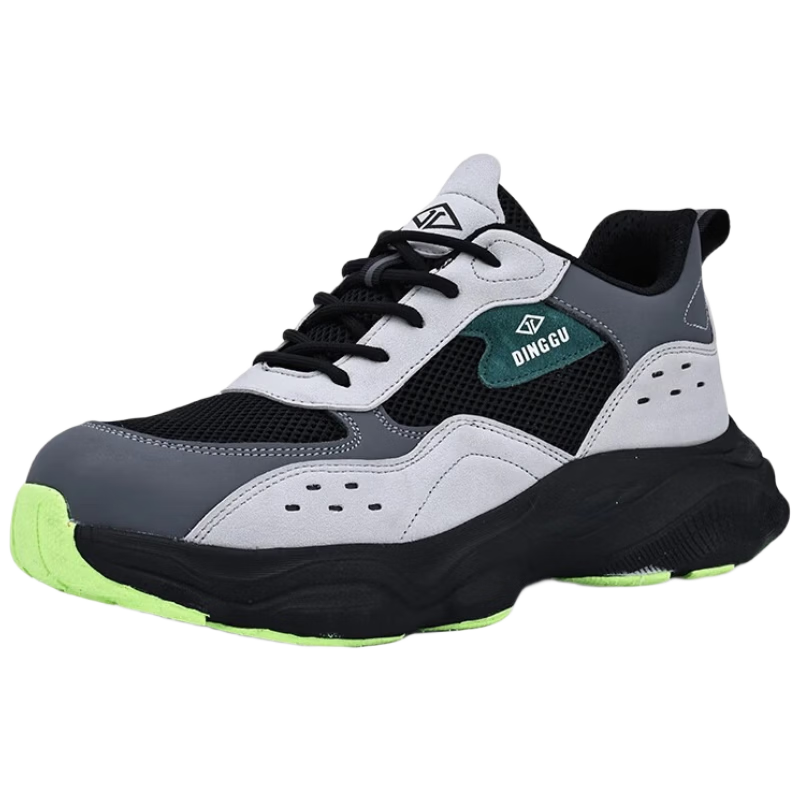 Dinggu Men's Safety Shoes Steel Toe Anti-Smash Puncture Lightweight Soft Sole Work Shoes JD1632A43 New Model