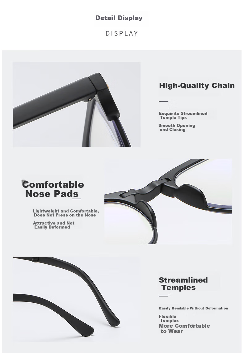DRATRA Blue Light Blocking Reading Glasses for Men and Women, Ultra-Lightweight, Stylish, High-Definition Presbyopia Glasses for Seniors 8