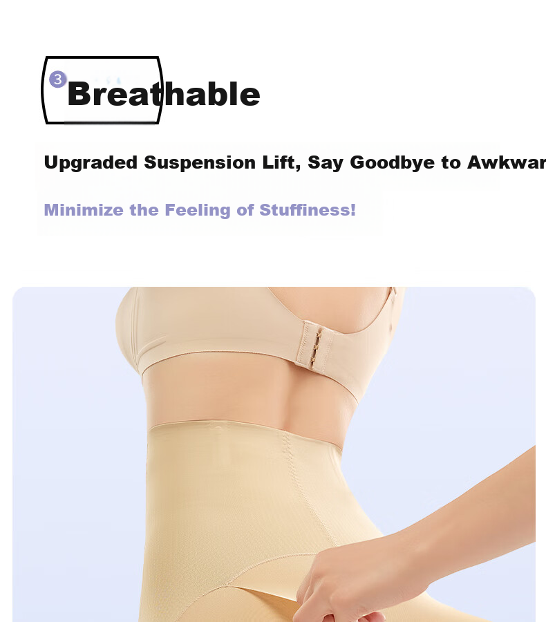 GRACEWELL High Compression Tummy Control Shaping Waist Trainer Hip Lifting Postpartum Body Shaping Pants Black XL 6