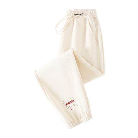 Jeanswest Heather Gray Women's Lightweight Sports Pants, 2026 New Spring Style, Loose-Fitting Slimming Versatile Joggers with Elastic Cuffs, Casual Milk Silk Sweatpants