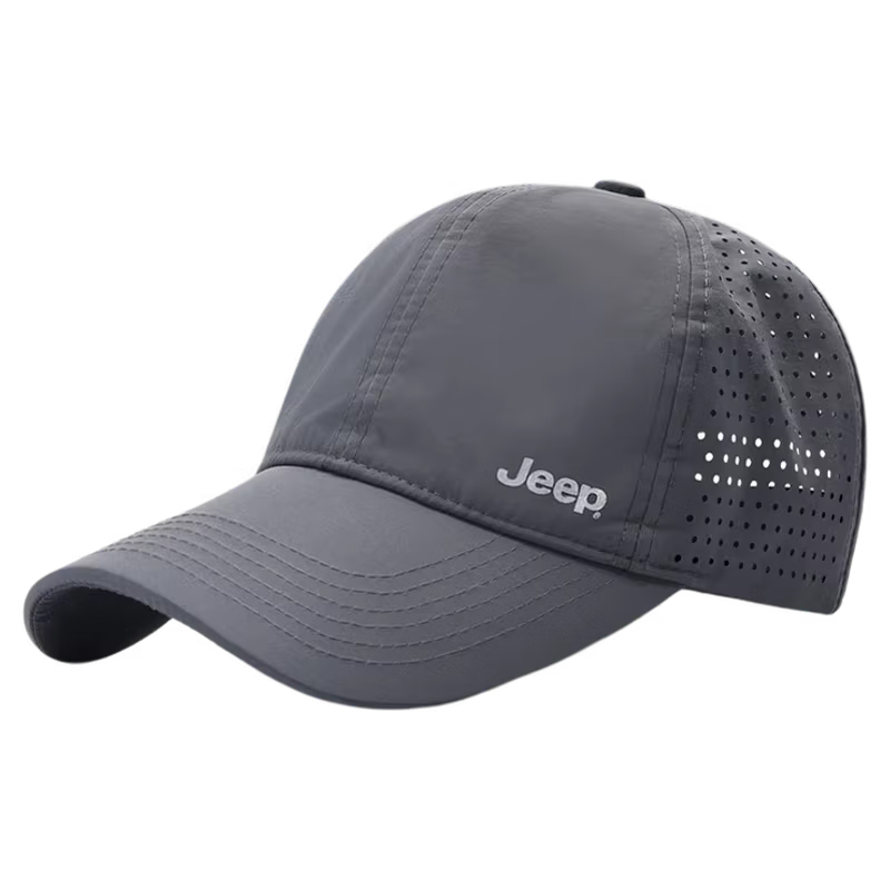 JEEP Men's Dad Hat, Summer Breathable Sun Protection, Elderly Baseball Cap, Quick-Drying Sunshade for Middle-Aged