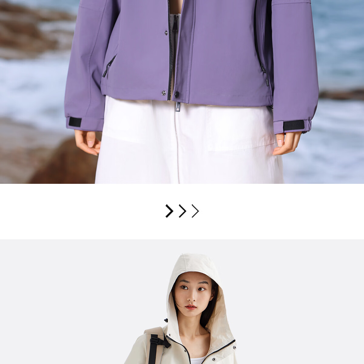 Camel Mountain and Sea Jacket Unisex Windproof Casual Sports Outdoor Hiking Coat Spring Autumn M13CA6V040 38