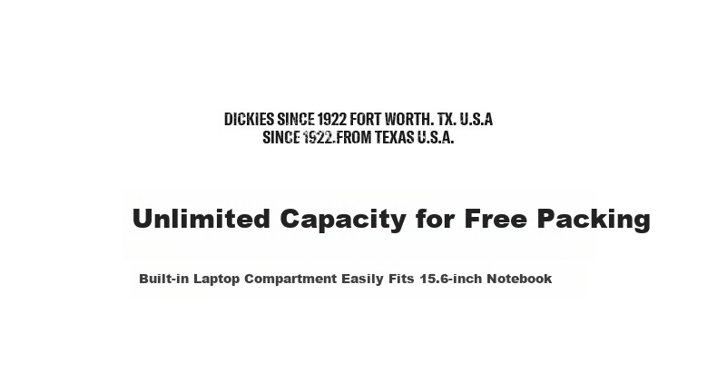 Dickies Embroidered Large Capacity Backpack for Middle and High School Students, Travel and Commuting, Unisex School Bag, Light Gray 3