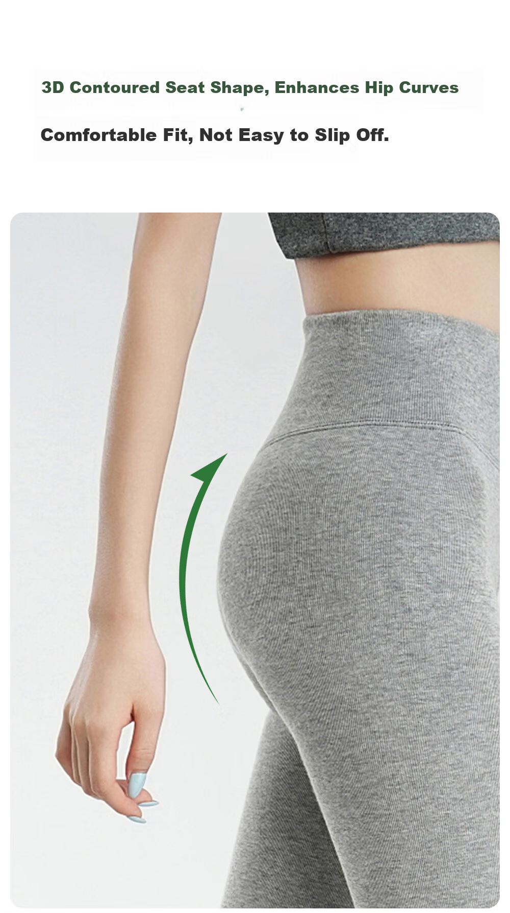 Mianxiang Weilai Segmented Micro-Pressure Thermal Leggings Autumn Winter Dark Gray Slimming Tights Height Enhancing Versatile 6