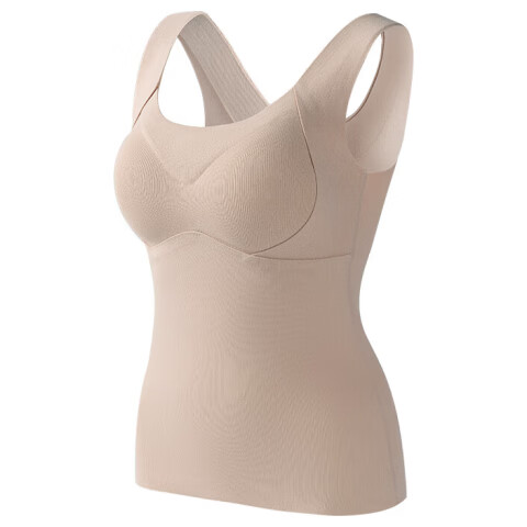 MiiOW Women's Thermal Underwear Foundation Liquid Autumn Winter Thickened Thermal Vest with Chest Pad