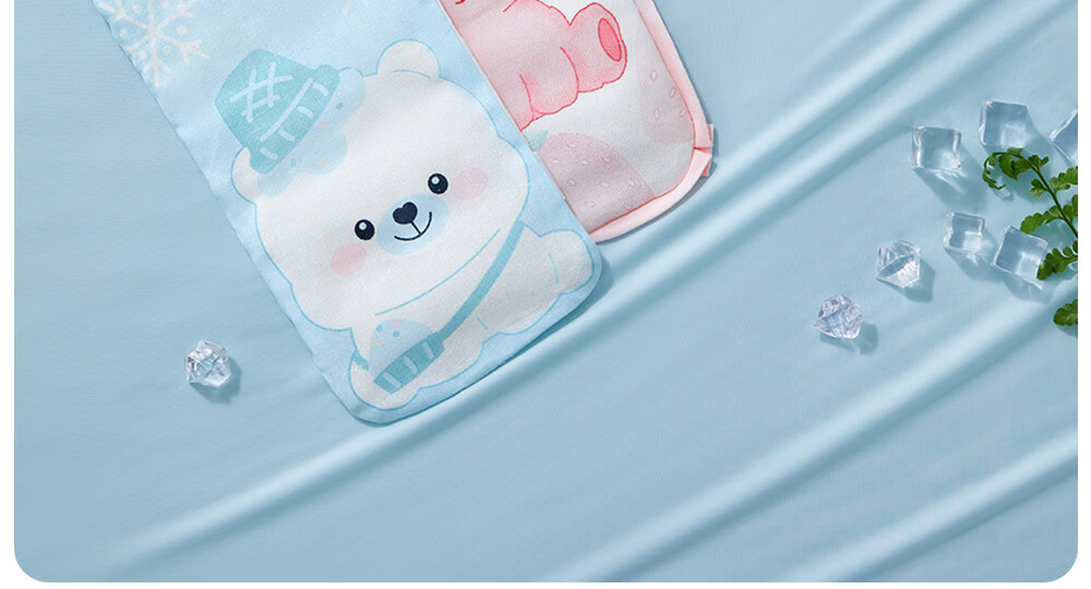 Beitais Baby Arm Cooling Mat Arm Pad Summer Baby Nursing Ice Bead Sleeve Bear 29*14cm 37