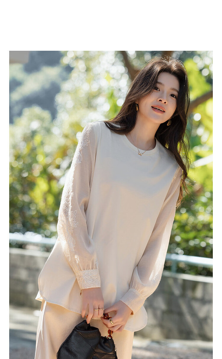Demana [No More Stuffiness Solona] Spring National Style New Chinese Patchwork Loose Small Female T-Shirt 8