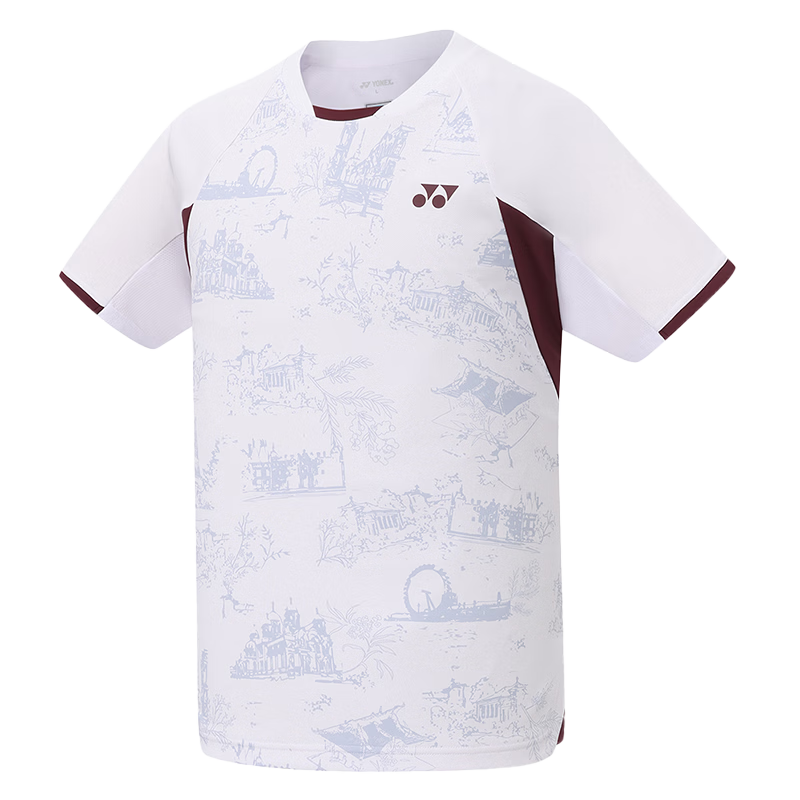 YONEX Badminton Sportswear T-Shirt Breathable Short Sleeve Set Men's Set - 1102925BCR - White XL