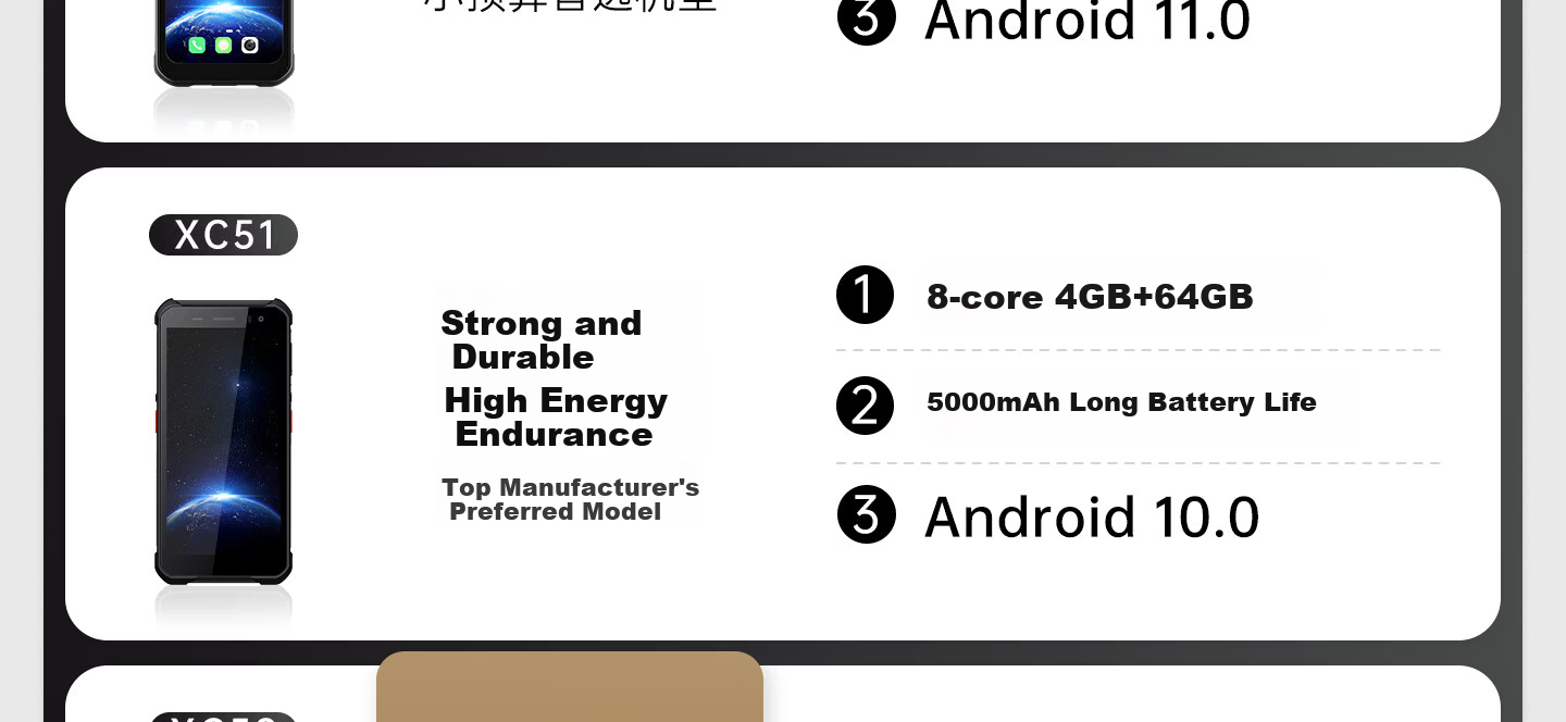 HIKVISION PDA Handheld Terminal, Android Data Collection, AI Algorithm, Barcode And QR Code Industrial Warehouse Logistics Factory Manufacturing Inbound/Outbound Scanning Gun Inventory Machine XC54 3