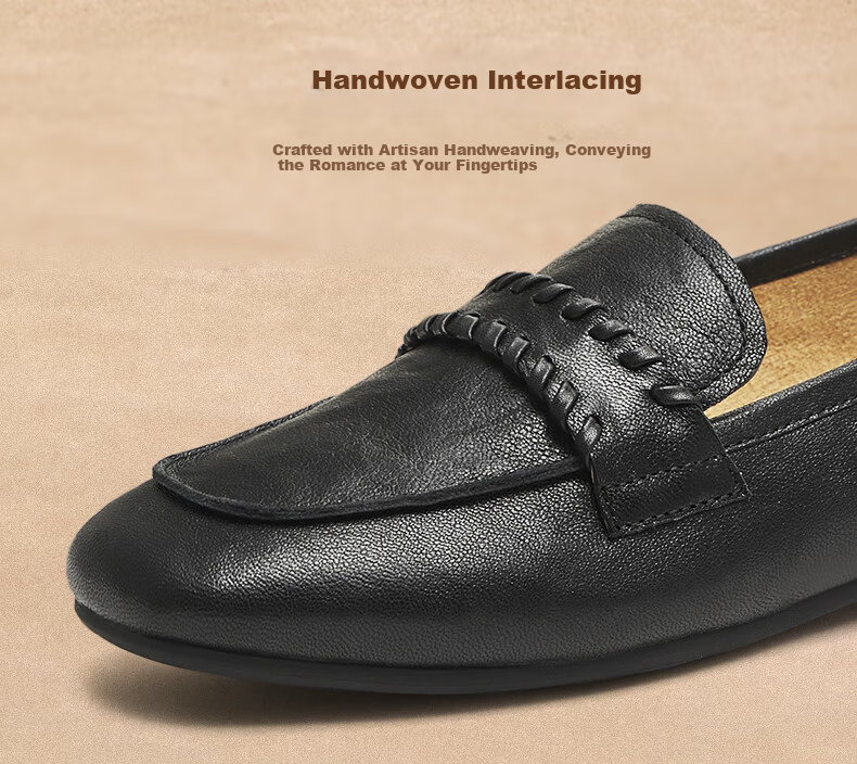 TEENMIX Loafers Fashionable Women's Office Versatile Leather Shoes New Arrival 6