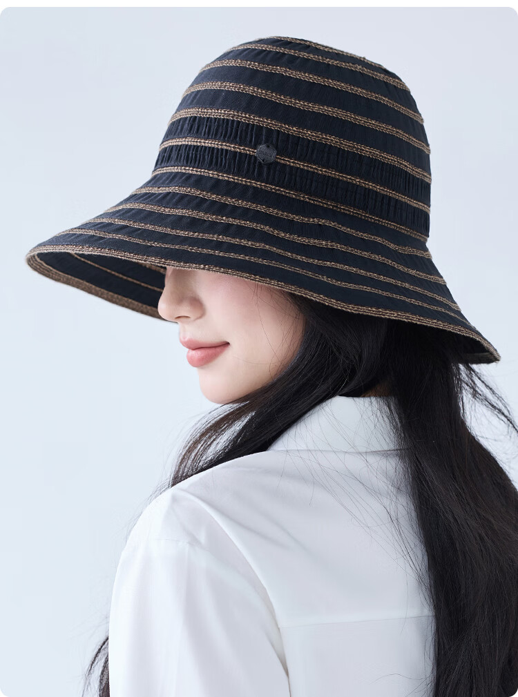 JIUMU Women's Sun Protection Hat UV Protection Outdoor Summer Bucket Hat Face Covering 18