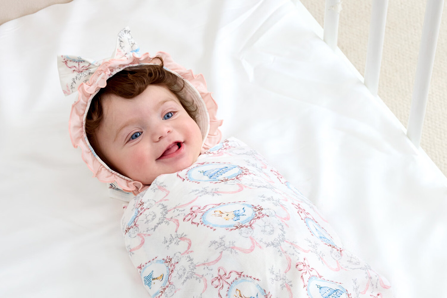 DOMIAMIA Newborn Baby Swaddle Blanket Lightweight Muslin Wrap for All Seasons 2