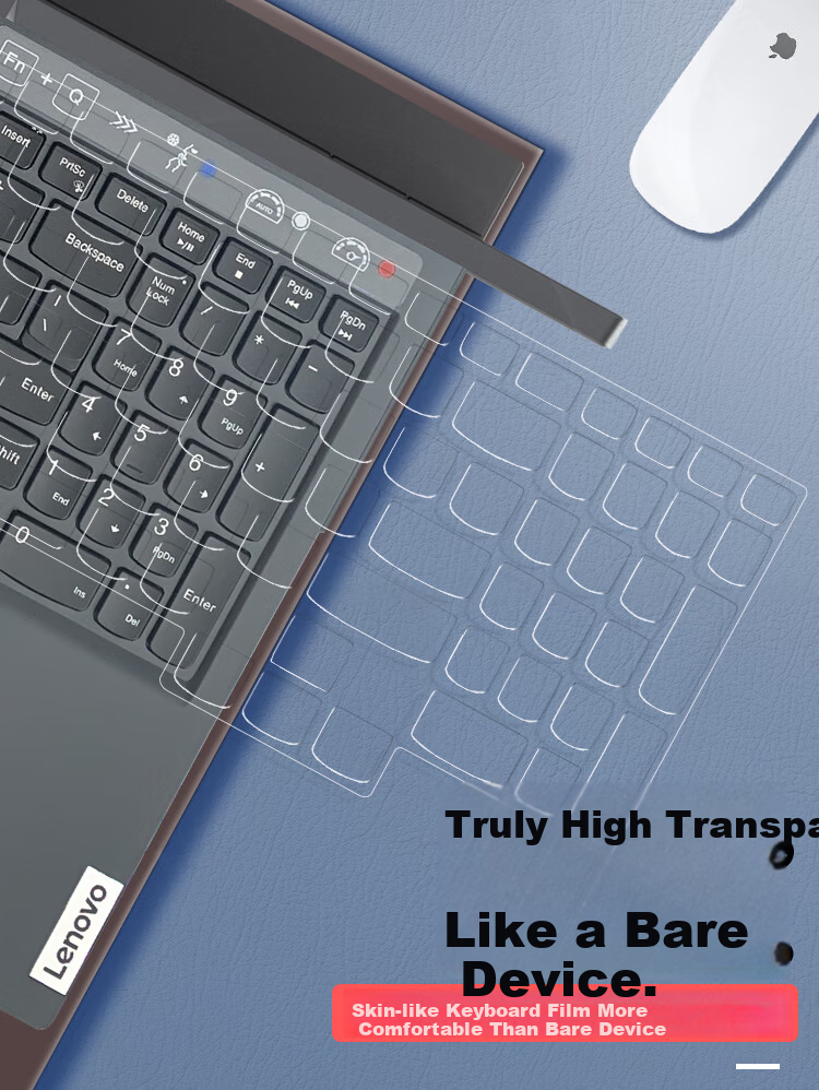Aigo Keyboard Cover for Lenovo Legion Y9000P 2022, High Transparency Ultra-Thin TPU Invisible Keyboard Protector, Dustproof and Waterproof Laptop Keyboard Film 5