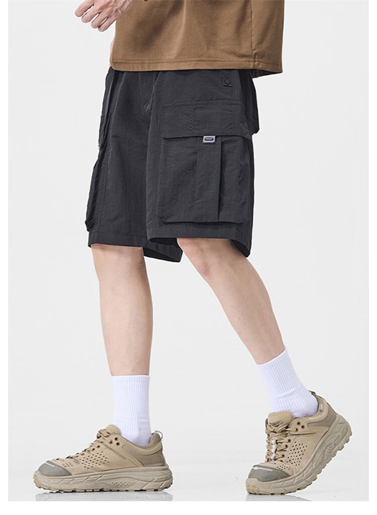 MARK FAIRWHALE Men's Lightweight Summer Workwear Shorts Loose Fit Quick-Dry Casual Sports Shorts 1