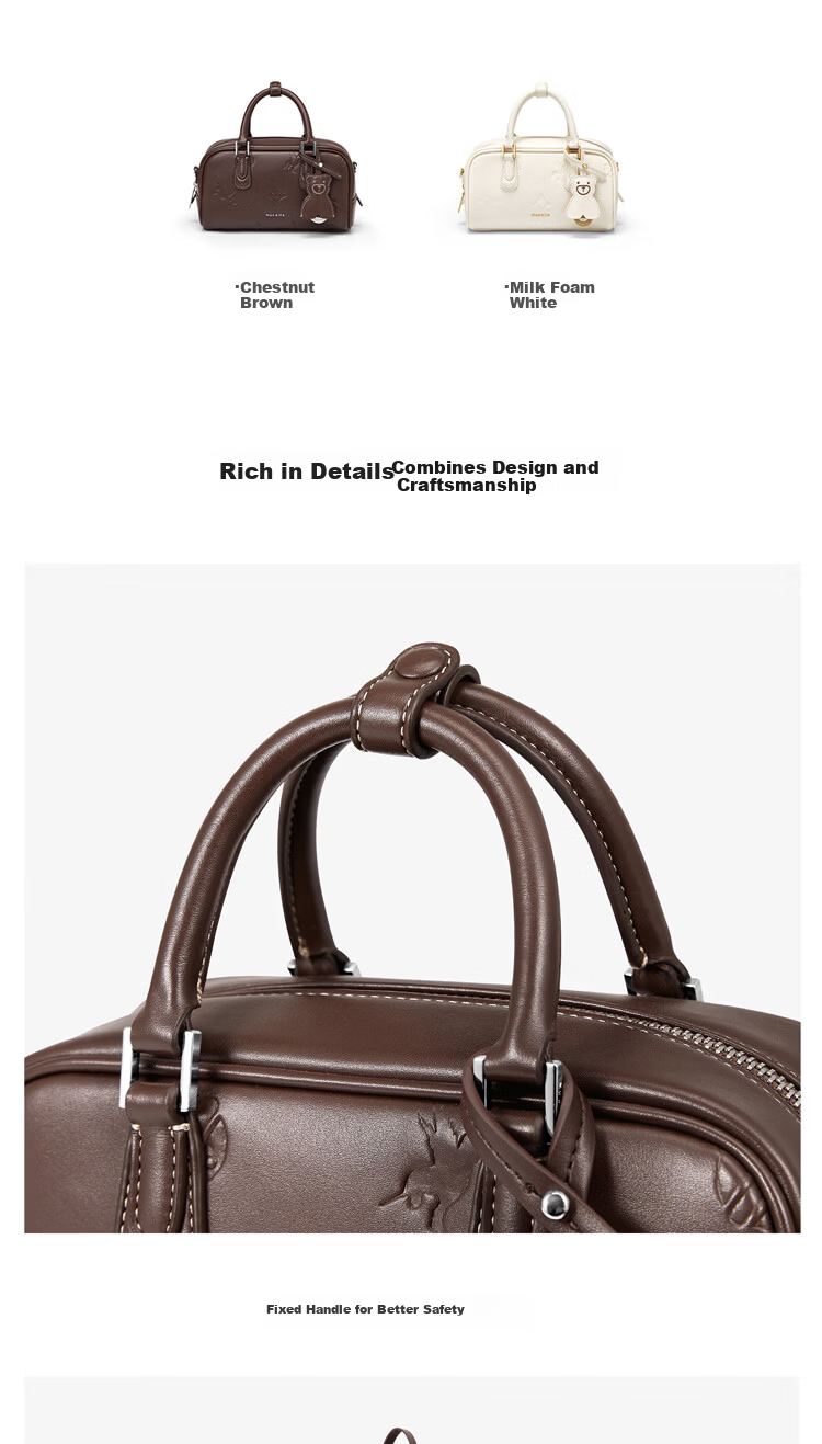 NUCELLE Pegasus Square Elegant Crossbody Boston Bag 2026 Luxury Niche Women's Handbag Birthday Gift for Her 7