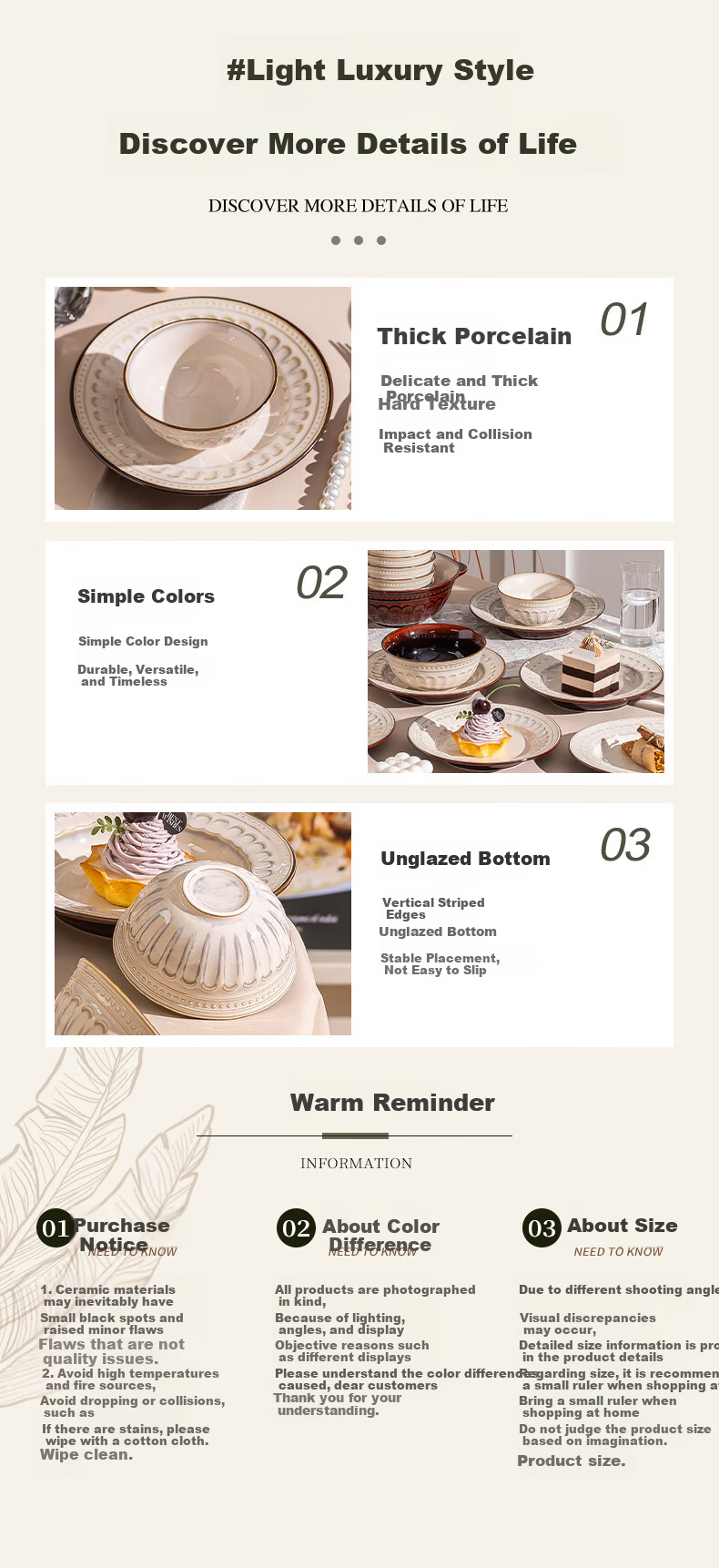 Chudi Ceramic Dinnerware Set for 4 People, 18 Pieces White Yu Home Tableware Gift Box 14