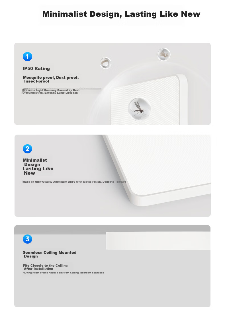 FSL Foshan Lighting Full Spectrum Eye Protection Ceiling Light Micro-Crystal Xiaomi Smart LED Living Room Lamp 160W Yunshu Light Pro 13