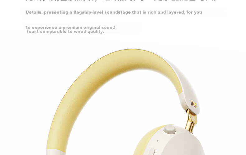 IKF Ling [Suzuka Chiba Collaboration] Over-Ear Bluetooth Headphones Wired and Wireless Anime Gaming Sound Localization 56dB Noise Cancelling Head Tracking Smoke Gray 14