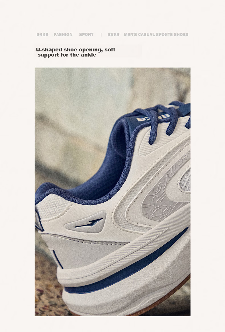 ERKE 2026 New Comfortable Thick-Soled Dad Sneakers Soft Elastic Versatile Casual Shoes Wei Yang 3 12