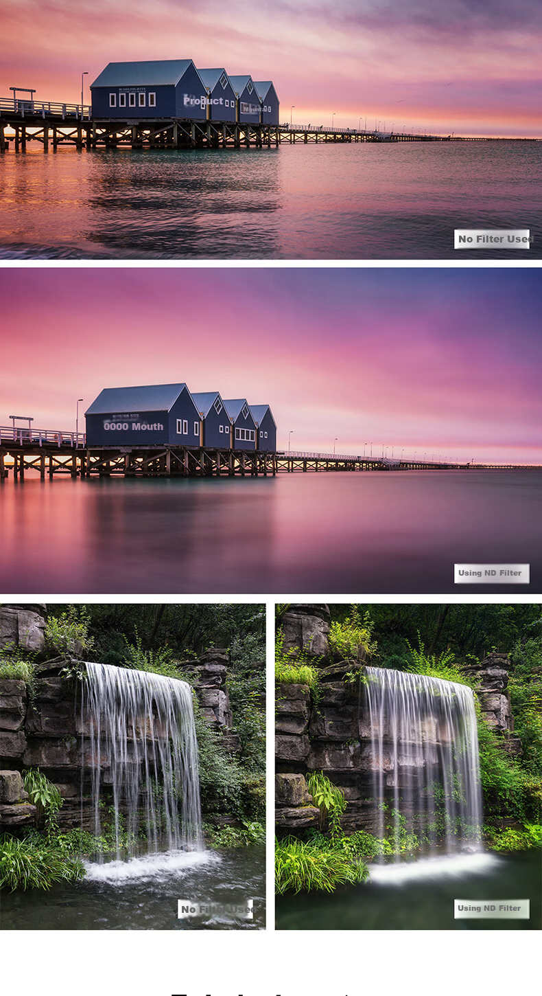 Kase ND Filter 40.5mm ND8 Neutral Density Slow Shutter Photography Filter Landscape Photography ND Filter Long Exposure Filter 8