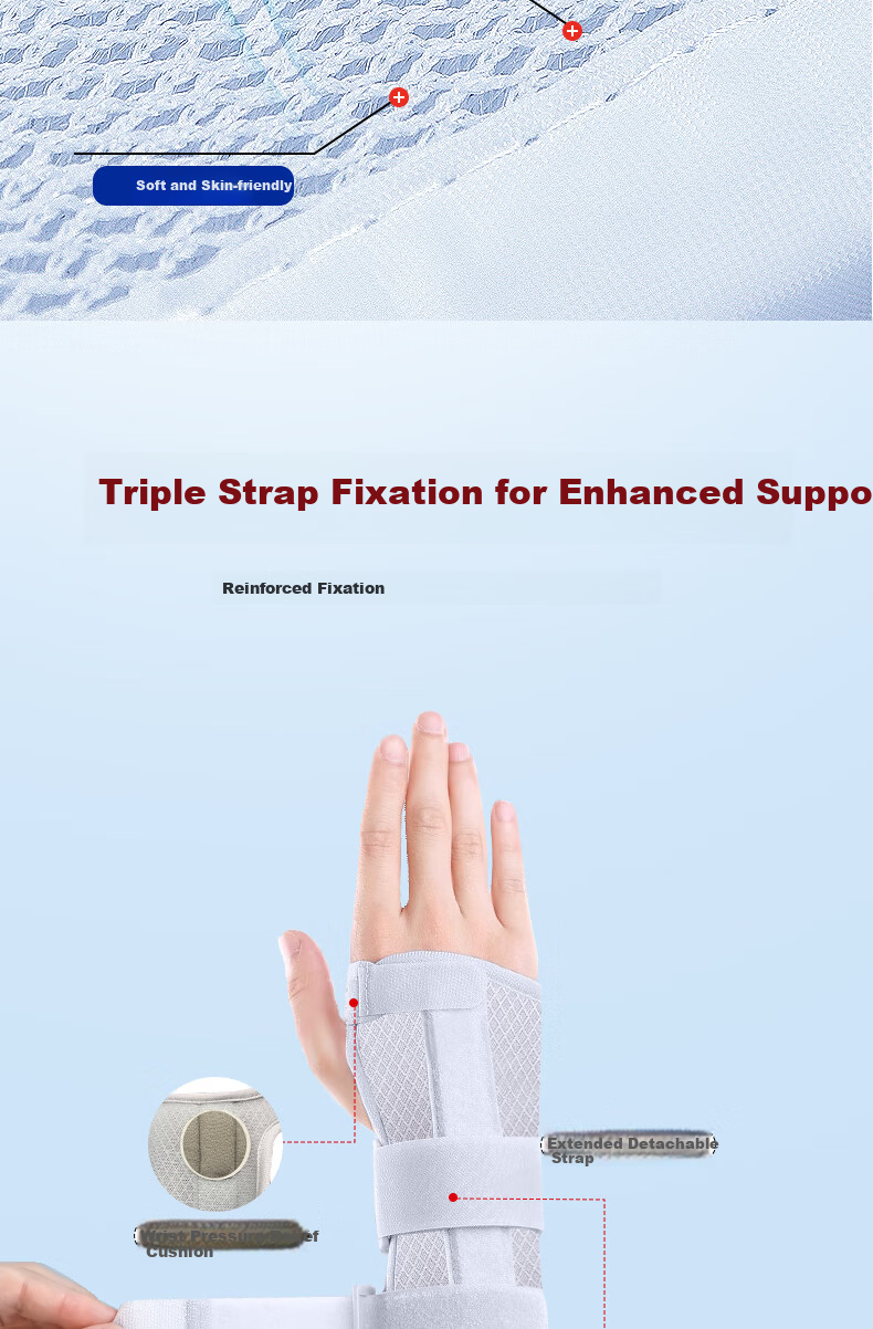 Olera Japanese Tendonitis Wrist Brace Medical Wrist Joint Support Extended Wrist Guard for Fracture and Carpal Tunnel Syndrome 7
