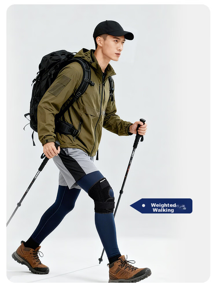 GALVARAN Meniscus Injury Knee Brace Warm Joint Support Sleeve Patella Strap Protective Gear for Fitness Hiking Sports Unisex 13