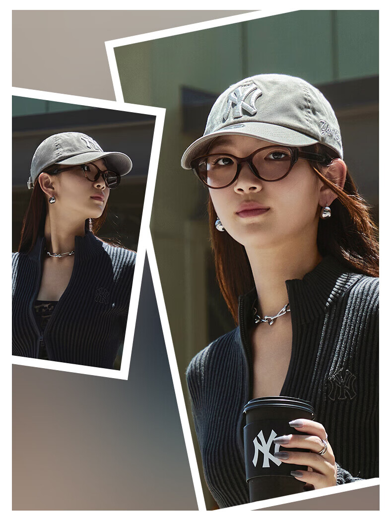 MLB Unisex Baseball Cap Soft Top Sports Duckbill Hat KARINA Celebrity Style 3ACPB245N-50BKS-F 14