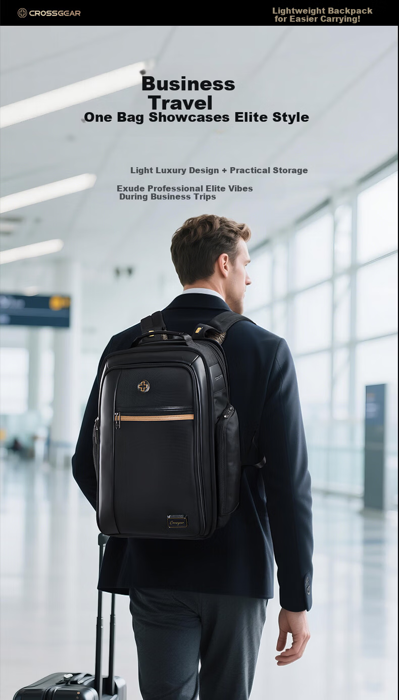 CROSSGEAR Cross Medal Weight Reduction Master Max Business Backpack, 17-Inch Laptop Bag, Large Capacity Travel Backpack for Business Trips 5