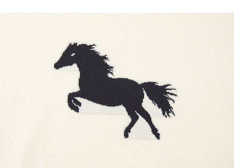 Demana Eco-friendly Lyocell Summer Pony Jacquard Color-block Slim Fit Short Sleeve Knit Top for Women 13