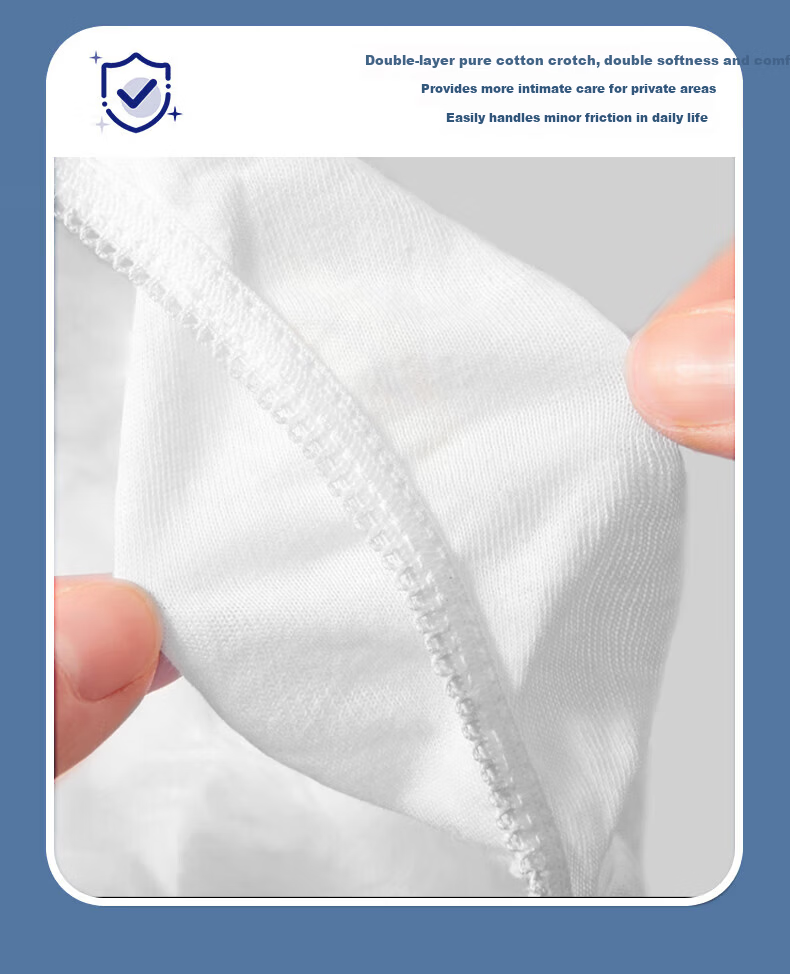 Ankexin Disposable Men's Pure Cotton Triangle Underwear Wash-Free Individual Pack Travel Business Vacation XXXXL Size 9