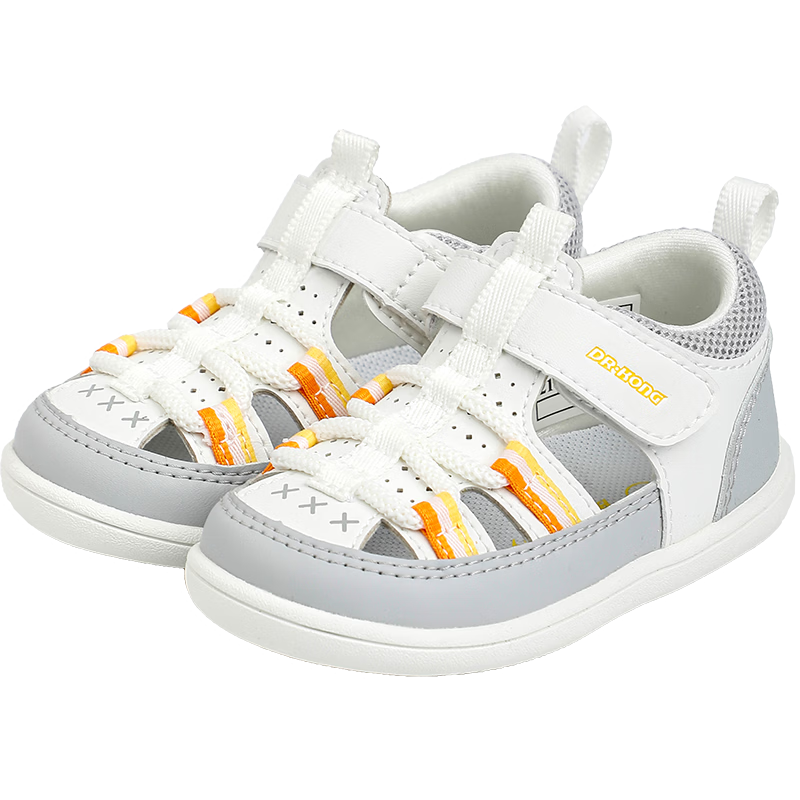 DR·KONG Toddler Walking Shoes Summer Kids Casual Baby Children Sandals 2S13A2013BM Beige/Grey Size 20