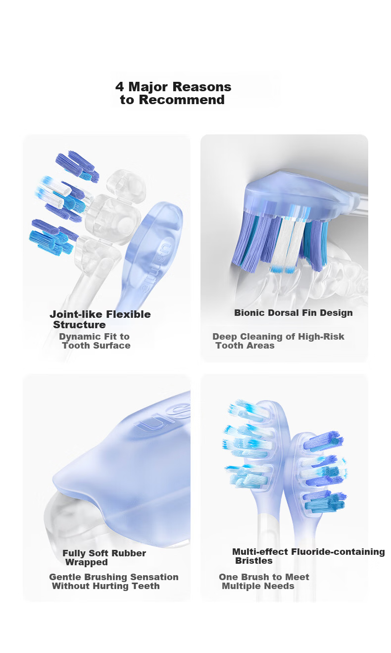 HarmonyOS Smart Choice usmile Smile Plus Cushioning Protective Brush Head 2