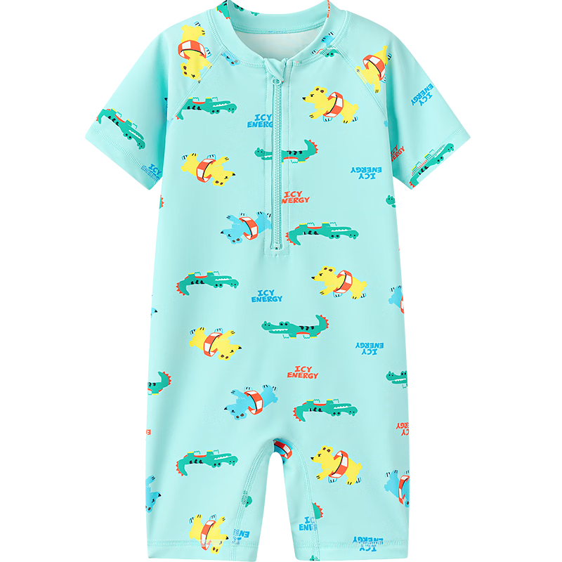 Balabala Kids Swimwear Boys Girls Baby 2026 Summer New Two-Piece Sunscreen Chlorine-Resistant Cartoon Swimsuit Set