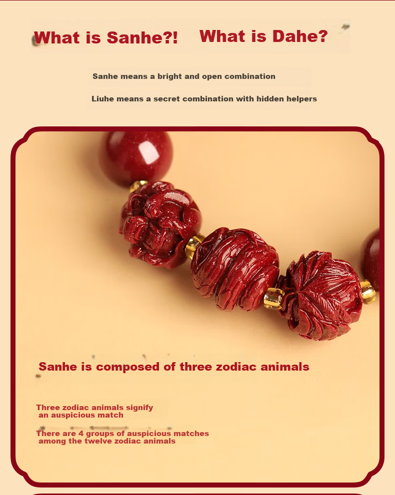 MANHE Cinnabar Bracelet for Men, Three-In And Six-In Authentic Amulet Jewelry Bracelet for Women, Fortune-Turning Beads, Girlfriend Birthday Gift 15