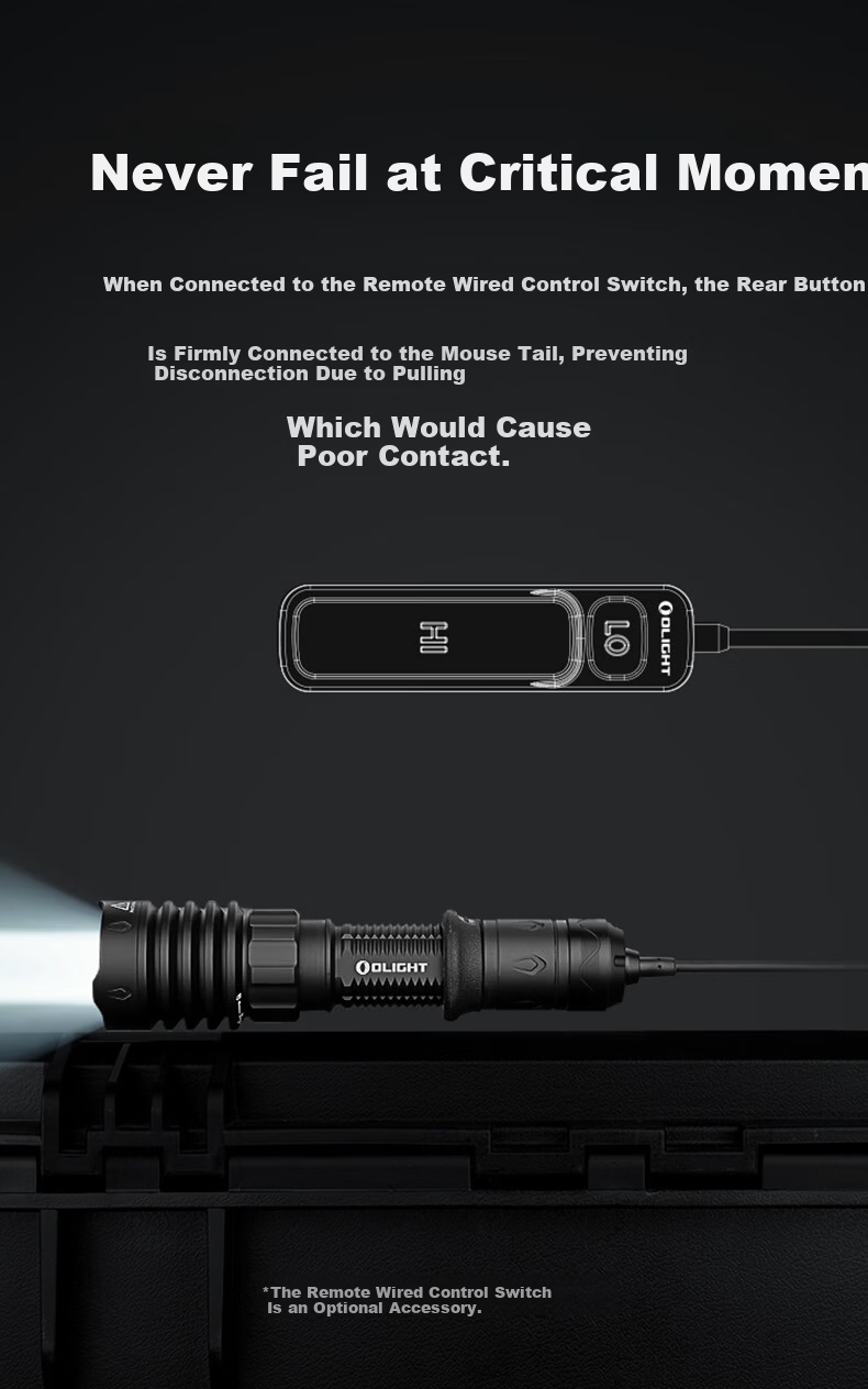 OLIGHT Warrior X4 Tactical Flashlight High Brightness Long Range Waterproof Durable Outdoor Hiking Strobe 8