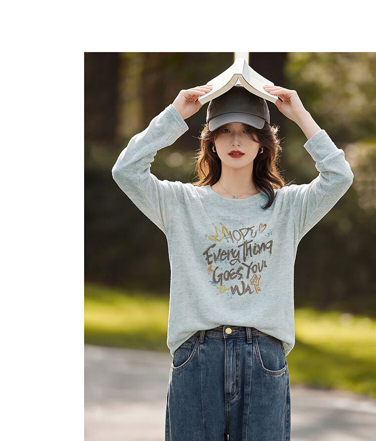 Awakening Paradise 26 Summer Autumn Fashion Round Neck Casual American Lazy Style Knit Letter Graffiti T-Shirt Short Sleeve Yellow M 12