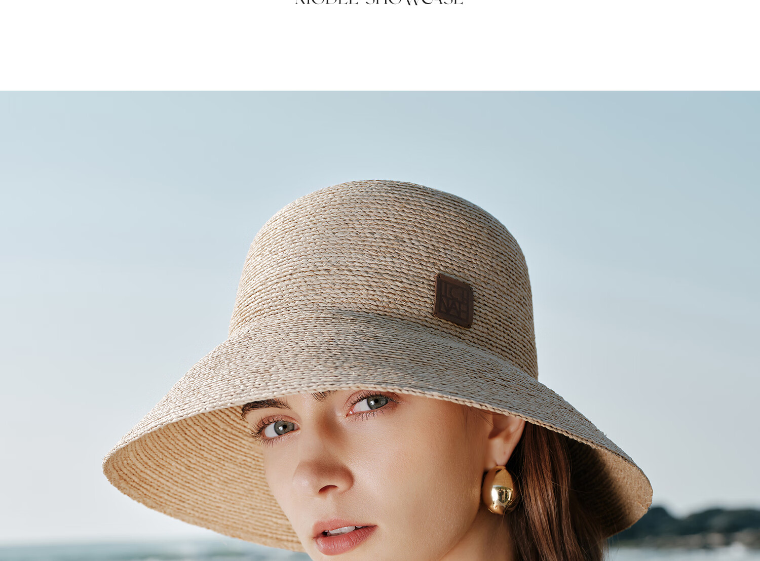 FANCET Women's Summer Straw Hat Elegant French Raffia Wide Brim UV Protection Sun Hat Beach Vacation Sunshade Hat 23