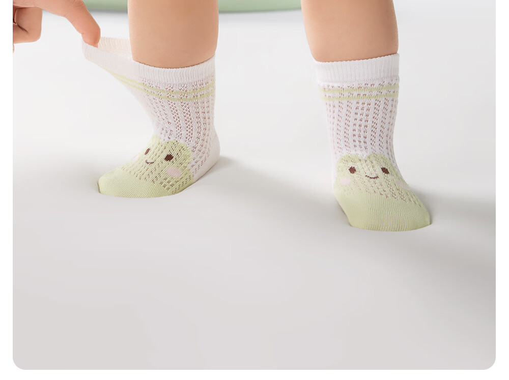Betis Baby Socks Summer Mesh Socks Infant Floor Socks Children's Seamless Non-Slip Cooling Short Socks 13